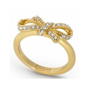 Coach Bow Ring - Gold